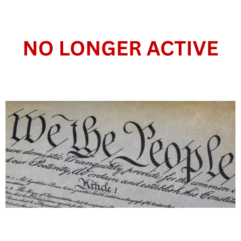 wE THE PEOPLE – NO LONGER ACTIVE