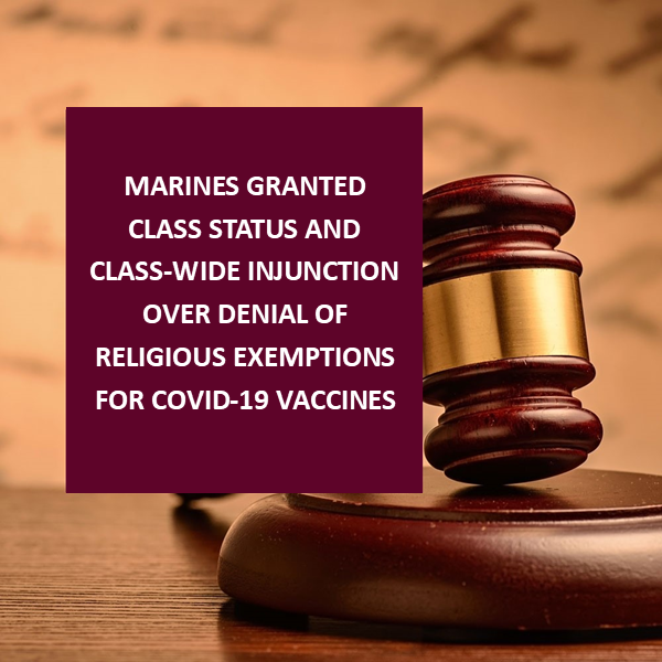 Judge Merryday Strikes Again: Marines Granted Class Status and Class ...