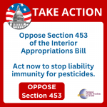 Stop congress from granting ;liabiliyt immunity – pesticides -7.20.25
