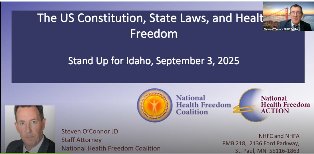 Steven – US Constitution State Laws and Health freedom – 9.16.25